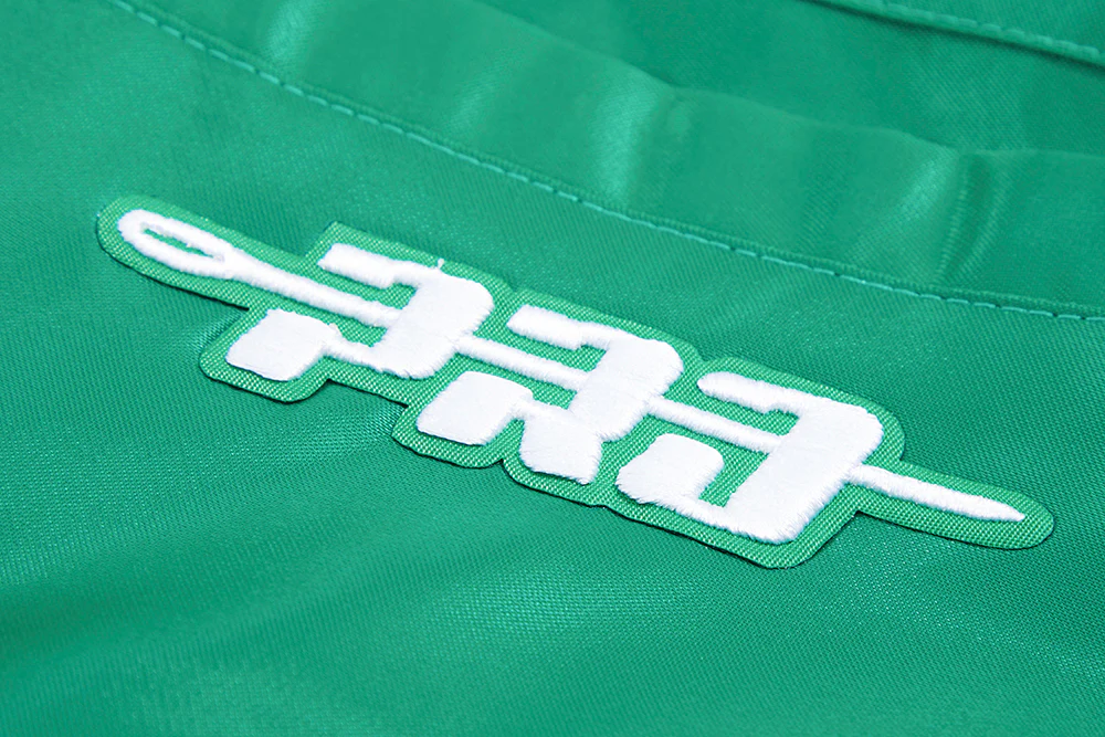 NFL PHILADELPHIA EAGLES VINTAGE OLD ENGLISH MEN'S RIB SATIN JACKET (KELLY GREEN) - Image 7