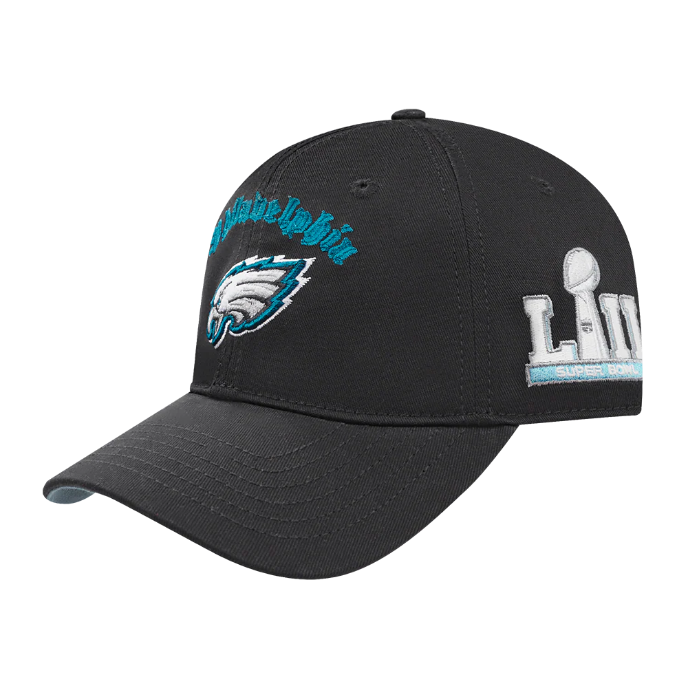 NFL PHILADELPHIA EAGLES OLD ENGLISH MEN'S DAD HAT (BLACK) - Image 3