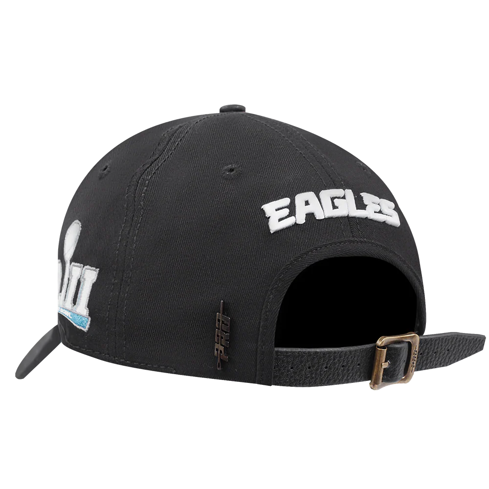 NFL PHILADELPHIA EAGLES OLD ENGLISH MEN'S DAD HAT (BLACK) - Image 4