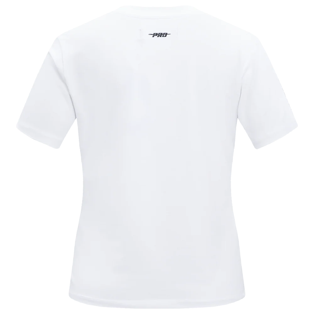 NFL PHILADELPHIA EAGLES CLASSIC SHORT SLEEVE WOMEN'S SINGLE JERSEY SLIM FIT TEE (WHITE) - Image 3