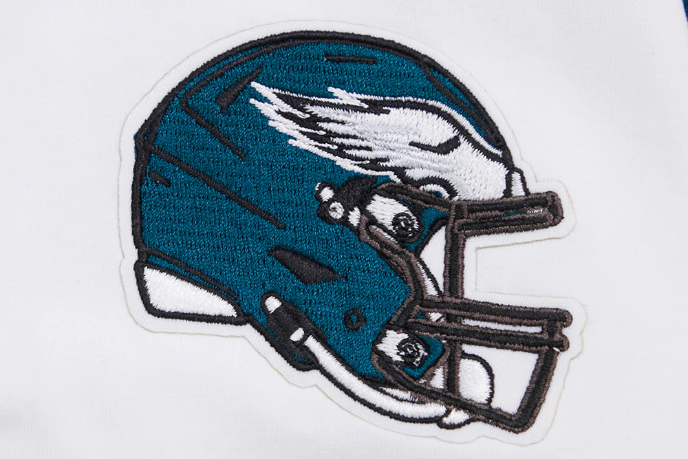 NFL PHILADELPHIA EAGLES CLASSIC SHORT SLEEVE WOMEN'S SINGLE JERSEY SLIM FIT TEE (WHITE) - Image 6