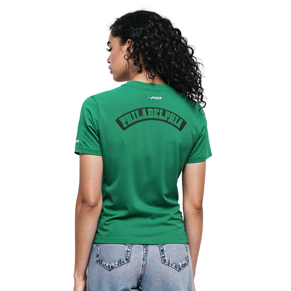 NFL PHILADELPHIA EAGLES BEST OF WOMEN'S SS SLIM FIT TEE (KELLY GREEN) - Image 9