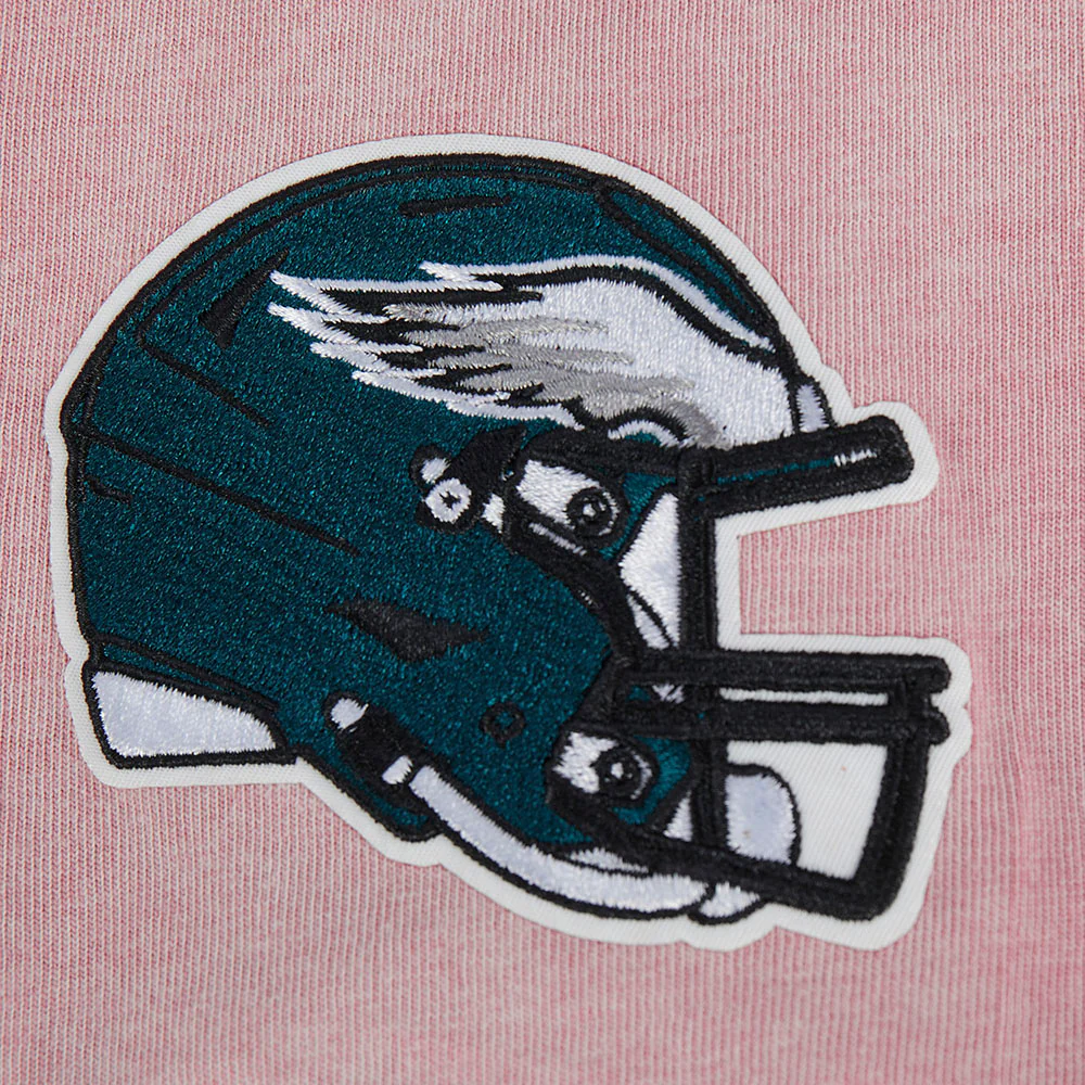 NFL PHILADELPHIA EAGLES WASHED JEWELS WOMEN'S S/S BOXY TEE (WASHED MAUVE) - Image 6