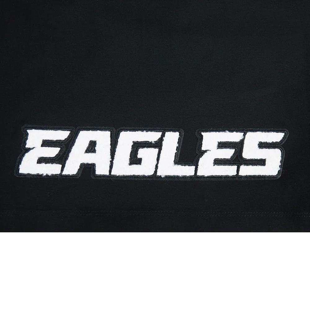 NFL PHILADELPHIA EAGLES JALEN HURTS #1 CLASSIC PNN WOMEN'S SJ BOXY TEE (BLACK) - Image 6