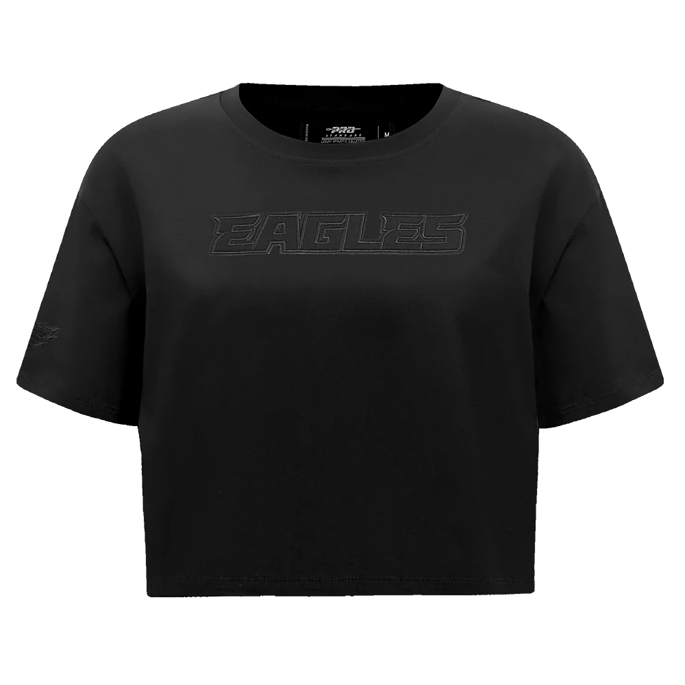 NFL PHILADELPHIA EAGLES NEUTRAL WOMEN'S BOXY TEE (BLACK)