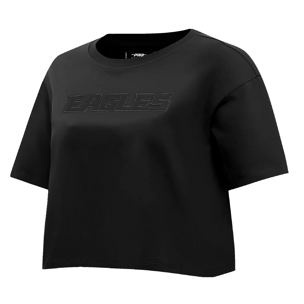 NFL PHILADELPHIA EAGLES NEUTRAL WOMEN'S BOXY TEE (BLACK) - Image 2