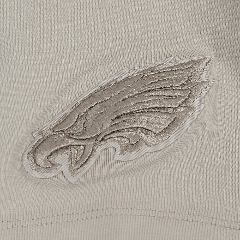 NFL PHILADELPHIA EAGLES NEUTRAL SINGLE JERSEY BOXY TEE (TAUPE) - Image 5