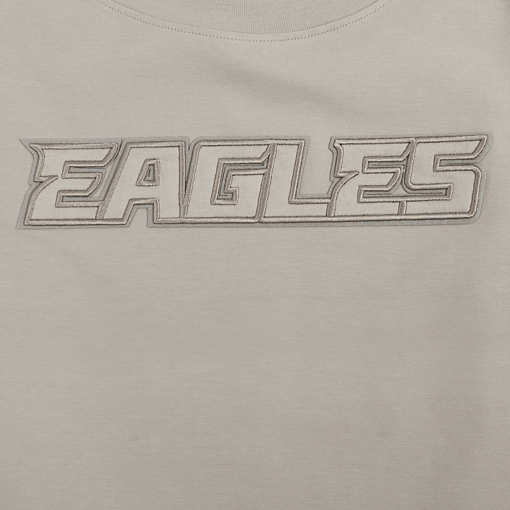 NFL PHILADELPHIA EAGLES NEUTRAL SINGLE JERSEY BOXY TEE (TAUPE) - Image 6