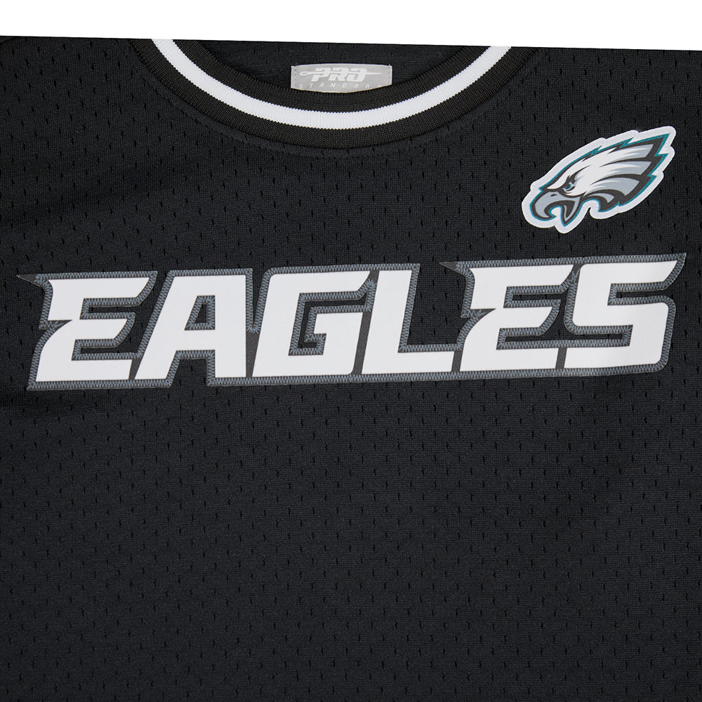NFL PHILADELPHIA EAGLES CLASSIC BIG BOYS SHORT SLEEVE MESH TEE (BLACK) - Image 5