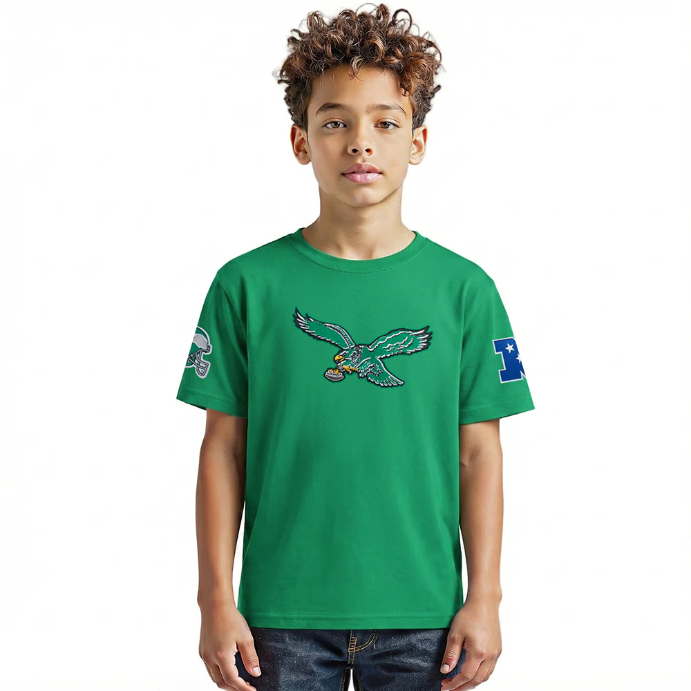 NFL PHILADELPHIA EAGLES RETRO CLASSICS BIG BOY'S SS TEE (KELLY GREEN)