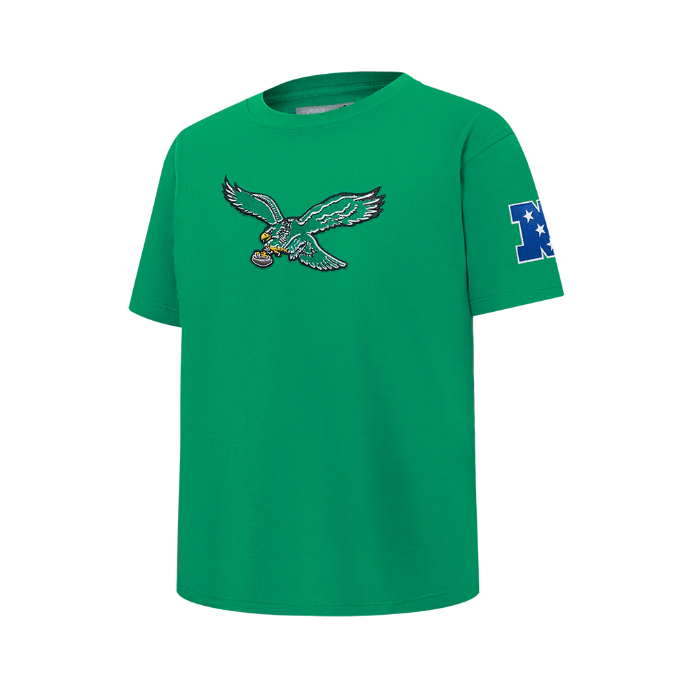 NFL PHILADELPHIA EAGLES RETRO CLASSICS BIG BOY'S SS TEE (KELLY GREEN) - Image 3