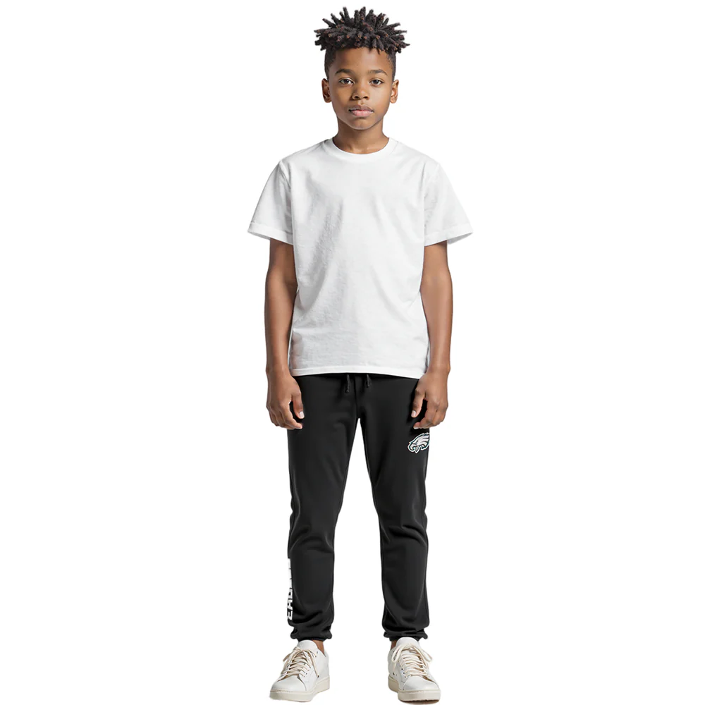 NFL PHILADELPHIA EAGLES CLASSIC BIG BOYS FLC SWEATPANT (BLACK) - Image 2