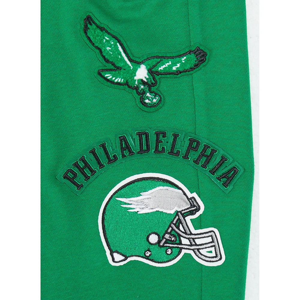 NFL PHILADELPHIA EAGLES RETRO CLASSIC BIG BOYS RIB FLC SWEATPANT (KELLY GREEN) - Image 6