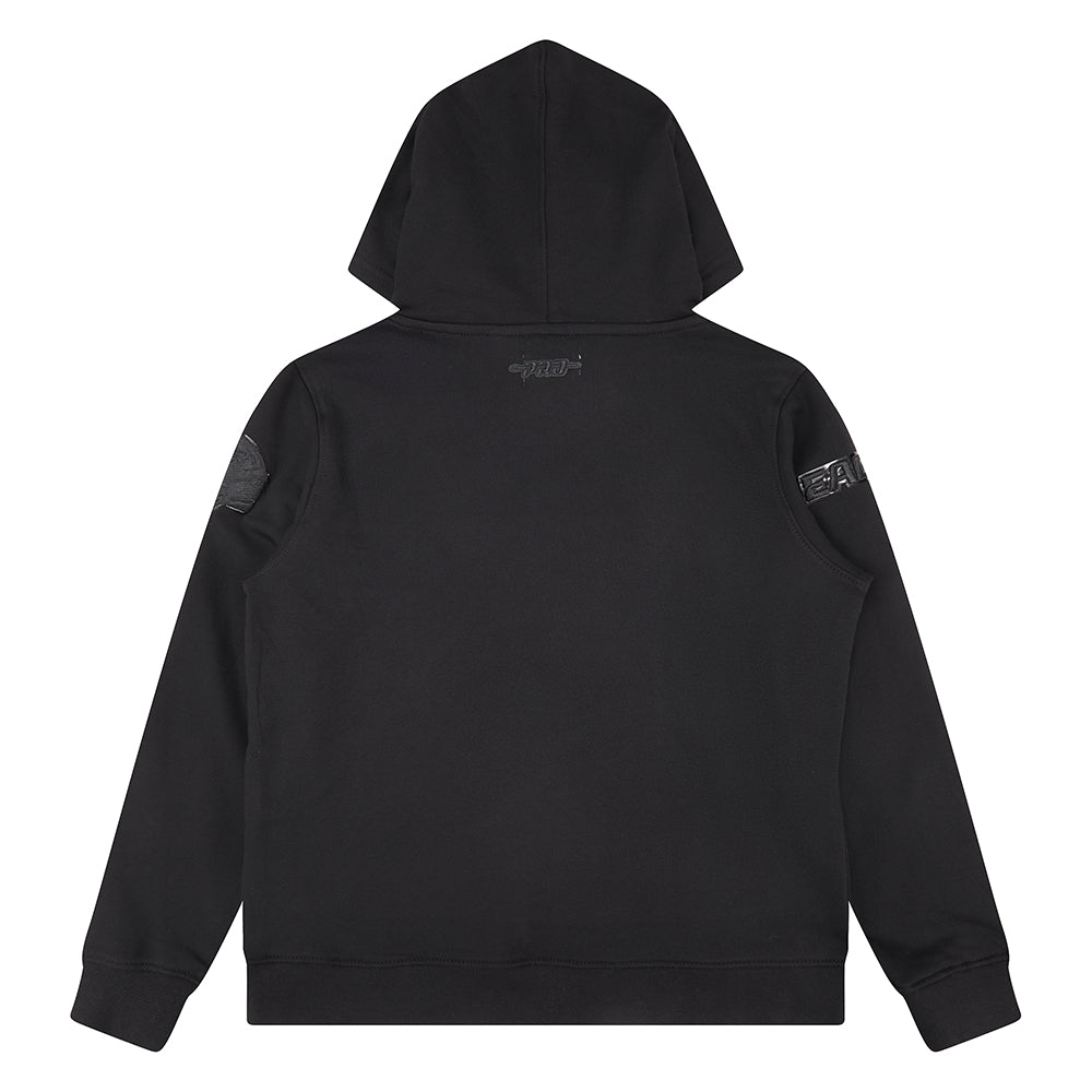 NFL PHILADELPHIA EAGLES TRIPLE BLACK BIG BOYS FLEECE PULLOVER HOODIE (BLACK) - Image 13