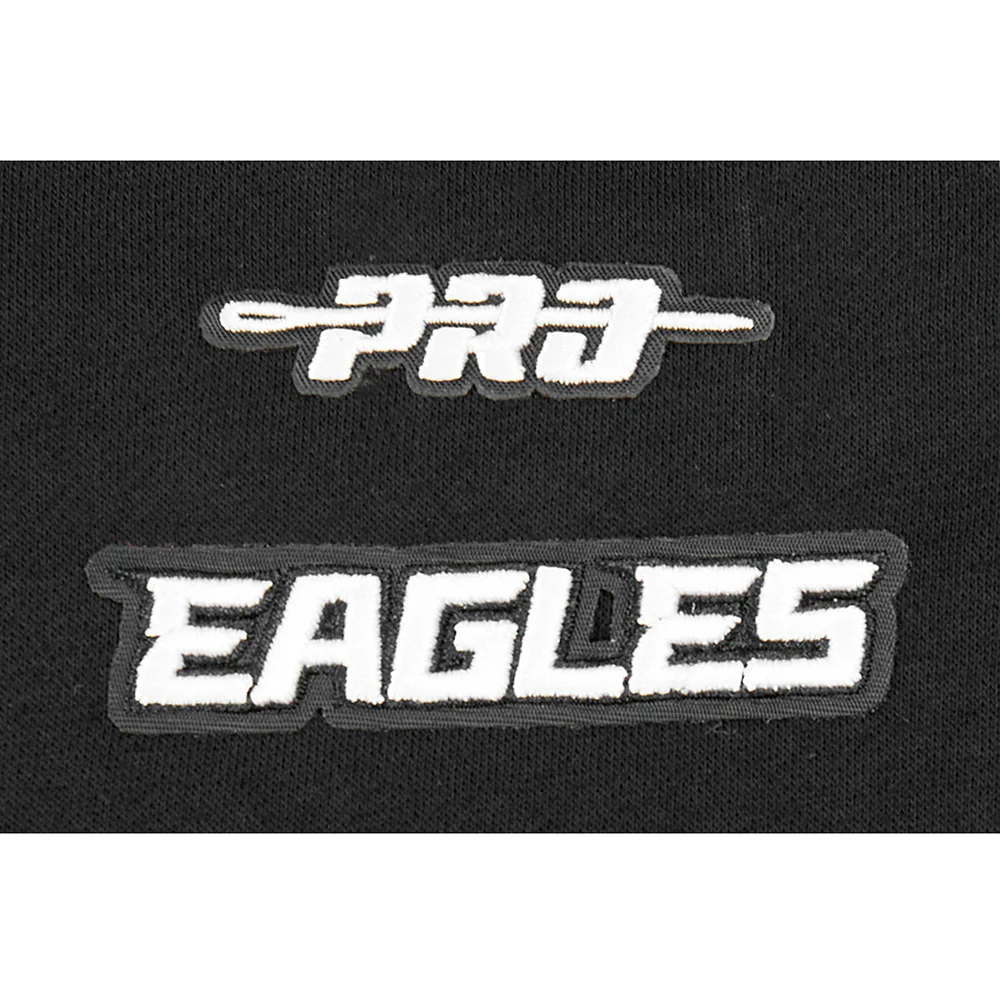 NFL PHILADELPHIA EAGLES CLASSIC BIG GIRL'S FLC CREWNECK (BLACK) - Image 7