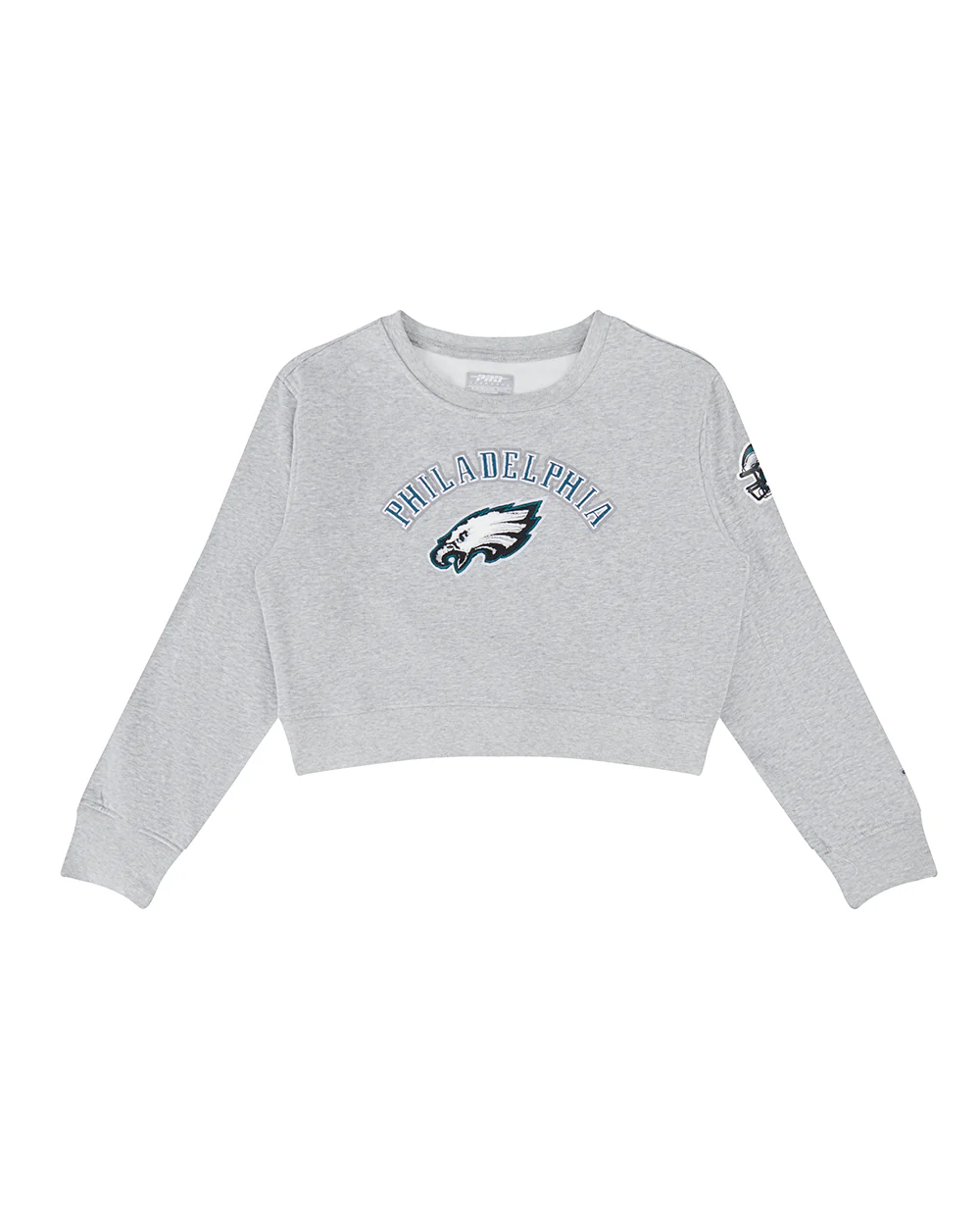 NFL PHILADELPHIA EAGLES CLASSIC BIG GIRL'S FLC CREWNECK (HEATHER GREY) - Image 3