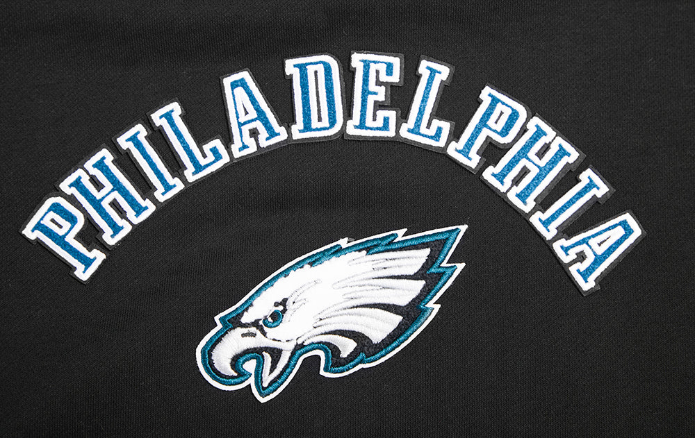 NFL PHILADELPHIA EAGLES CLASSIC WOMEN'S CREWNECK (BLACK) - Image 7