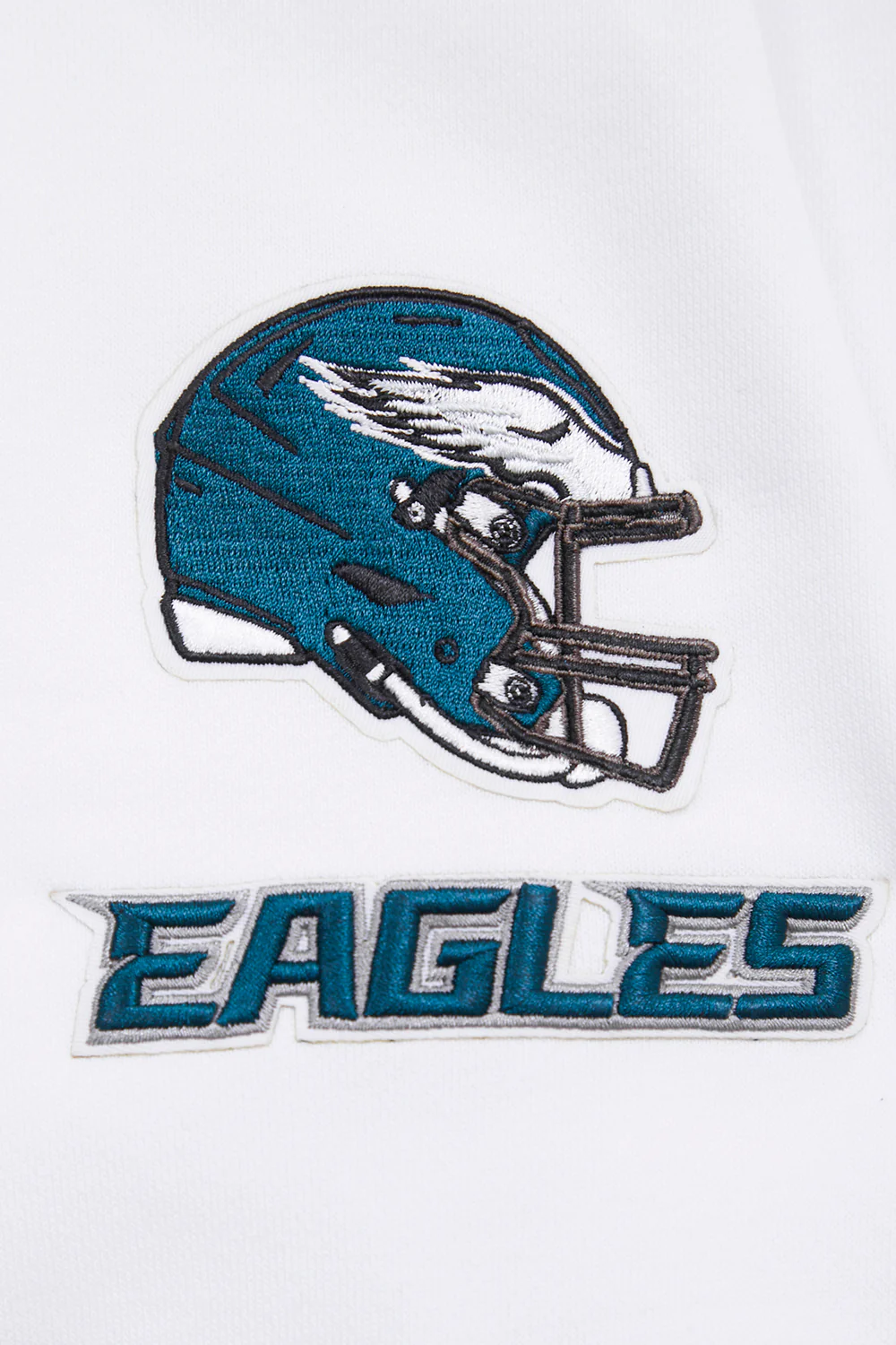 NFL PHILADELPHIA EAGLES CLASSIC WOMEN'S FLEECE CROPPED PULLOVER HOODIE (WHITE) - Image 7