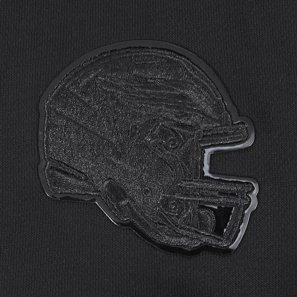 NFL PHILADELPHIA EAGLES TRIPLE BLACK WOMEN'S FLEECE PULLOVER HOODIE (TRIPLE BLACK WOMEN'S) - Image 6