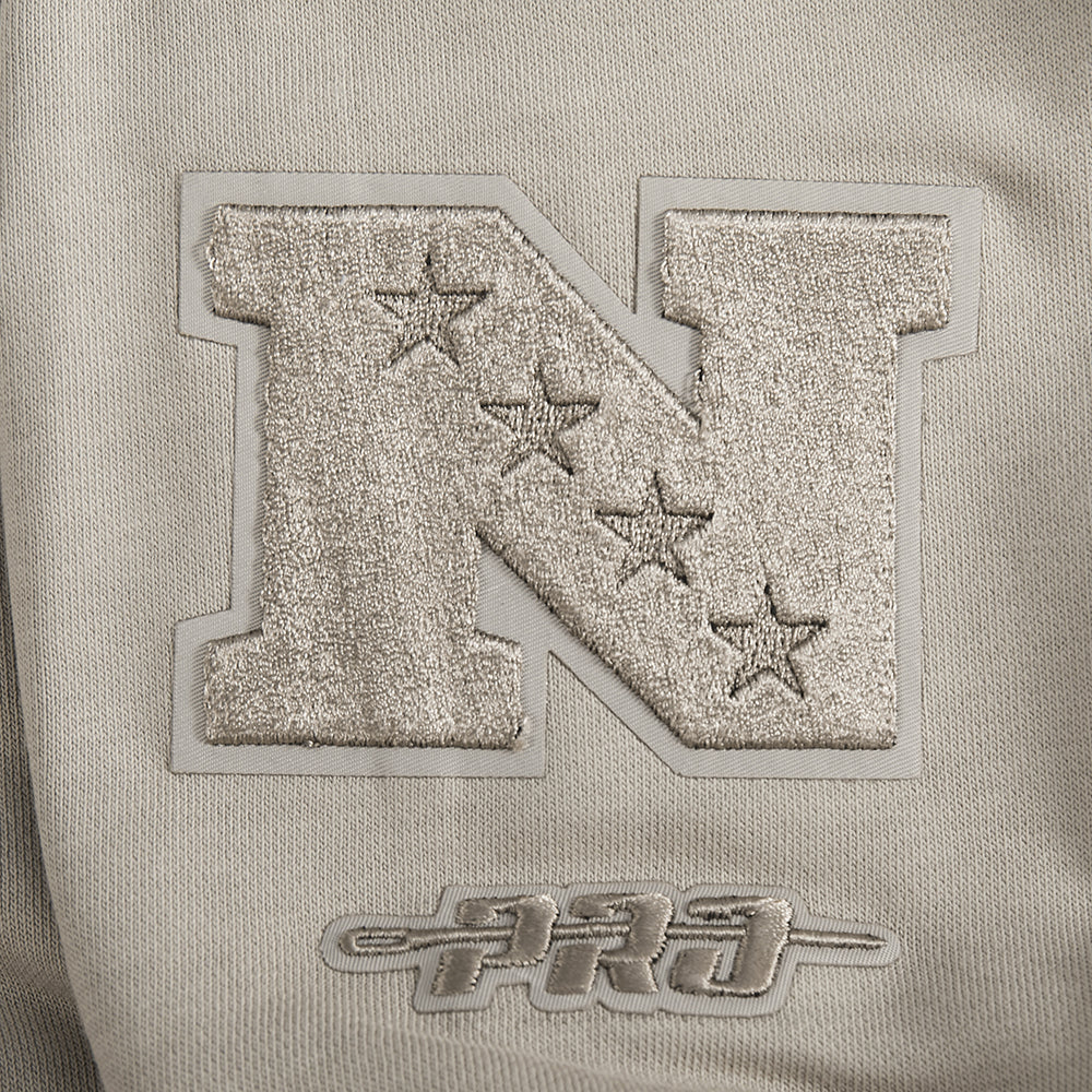 NFL PHILADELPHIA EAGLES WINGSPAN WOMEN'S FLEECE CREWNECK (TAUPE) - Image 8