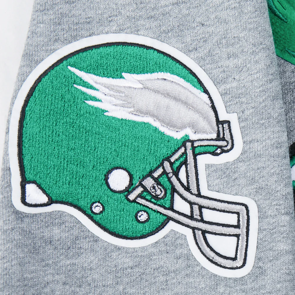 NFL PHILADELPHIA EAGLES BEST OF WOMEN'S STANDARD FLC CREWNECK (DARK HEATHER GRAY) - Image 8