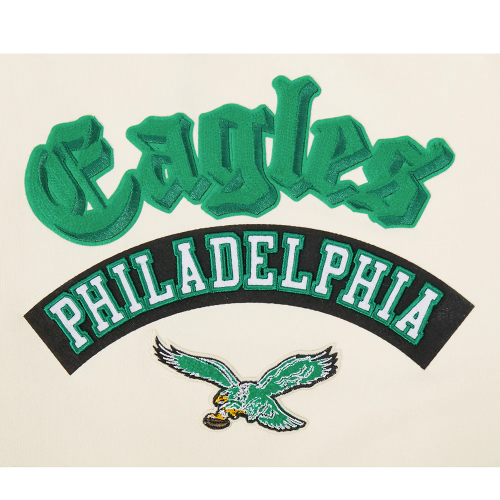 NFL PHILADELPHIA EAGLES BEST OF WOMEN'S STANDARD FLC CREWNECK (EGGSHELL) - Image 14