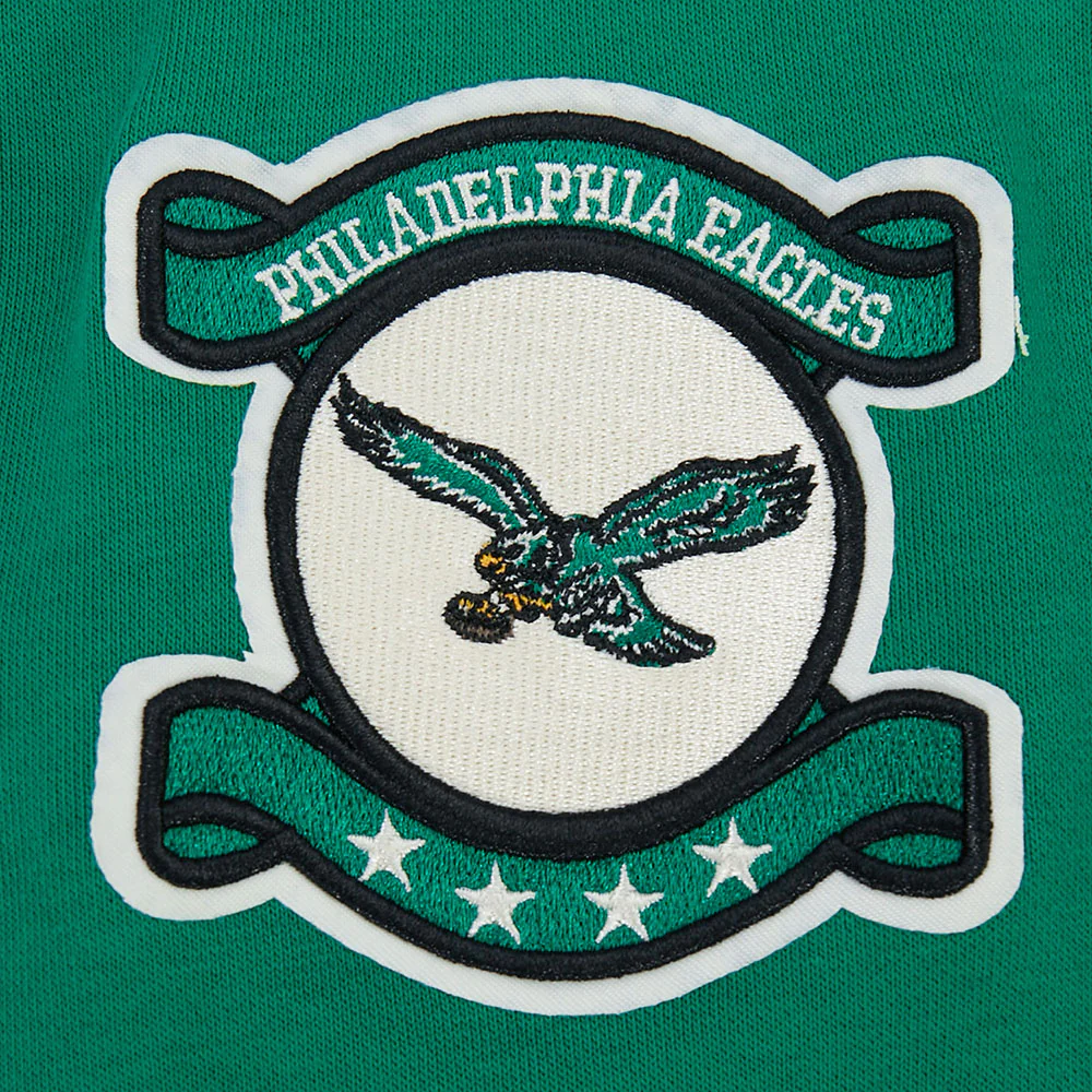 NFL PHILADELPHIA EAGLES MODERN ORIGINALS WOMEN'S STANDARD FLC CREWNECK (KELLY GREEN) - Image 5