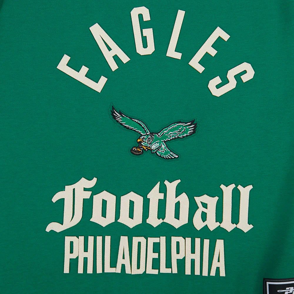NFL PHILADELPHIA EAGLES MODERN ORIGINALS WOMEN'S STANDARD FLC CREWNECK (KELLY GREEN) - Image 7