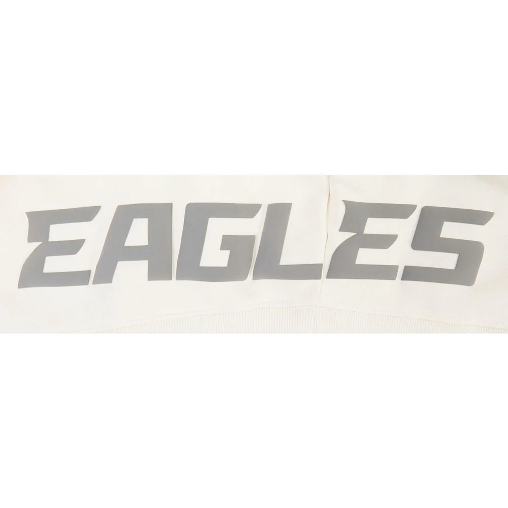 NFL PHILADELPHIA EAGLES STREET TEAM WOMEN'S FLC CREWNECK (EGGSHELL) - Image 9