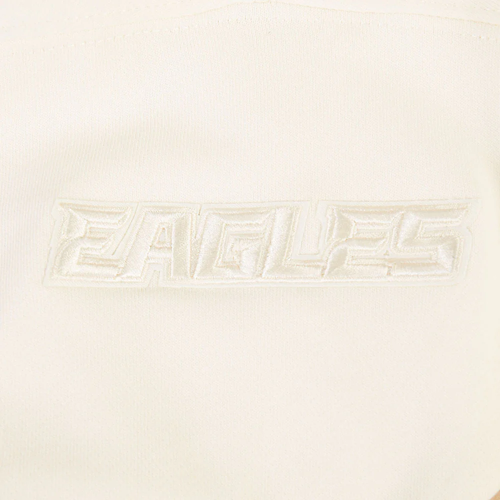 NFL PHILADELPHIA EAGLES SAQUON BARKLEY #26 NEUTRAL WOMEN'S FLC CREWNEC (EGGSHELL) - Image 5