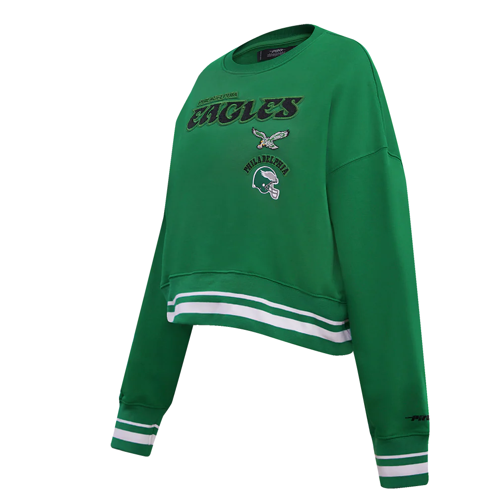 NFL PHILADELPHIA EAGLES RETRO CLASSIC WOMEN'S CREWNECK (KELLY GREEN) - Image 6