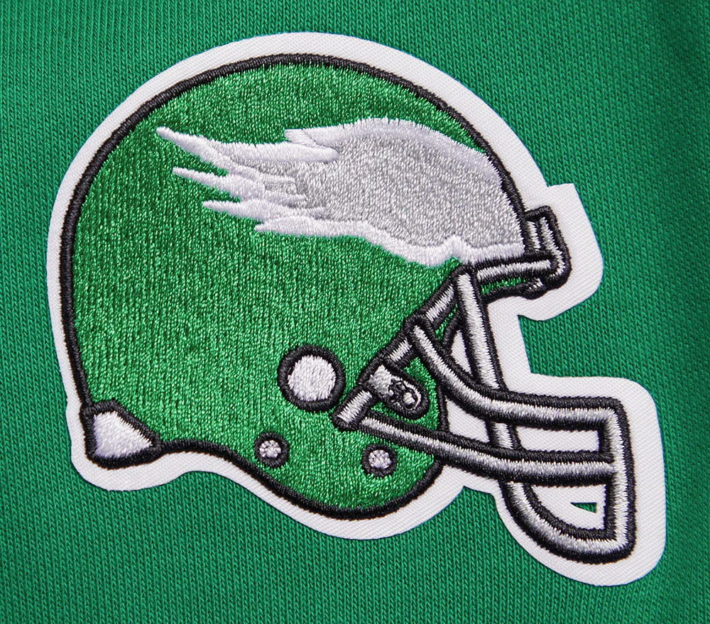 NFL PHILADELPHIA EAGLES RETRO CLASSIC WOMEN'S CROPPED PULLOVER HOODIE (KELLY GREEN) - Image 7