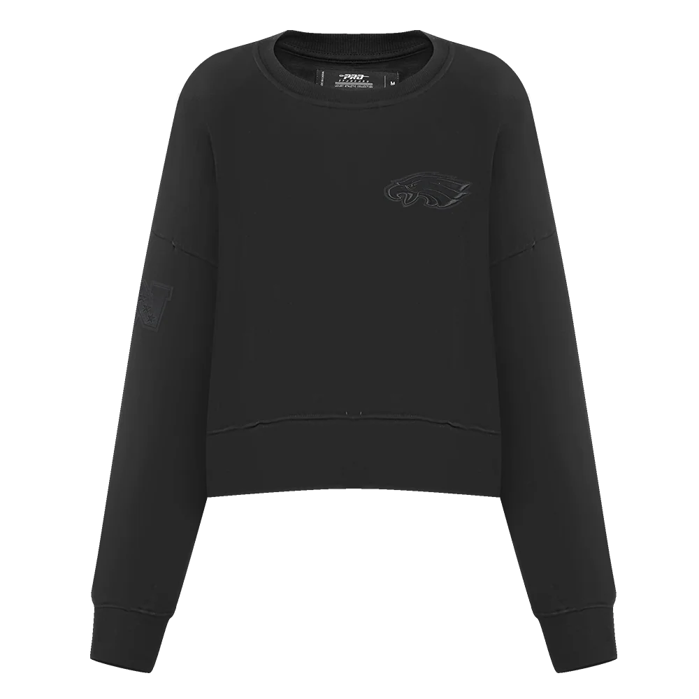NFL PHILADELPHIA EAGLES NEUTRAL WOMEN'S CREWNECK (BLACK)