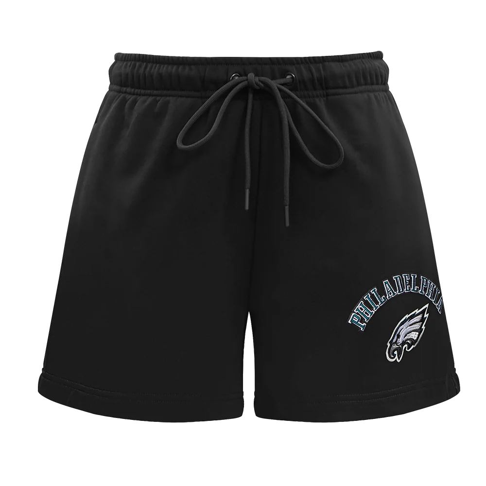 NFL PHILADELPHIA EAGLES CLASSIC WOMEN'S FLEECE SHORT (BLACK) - Image 2