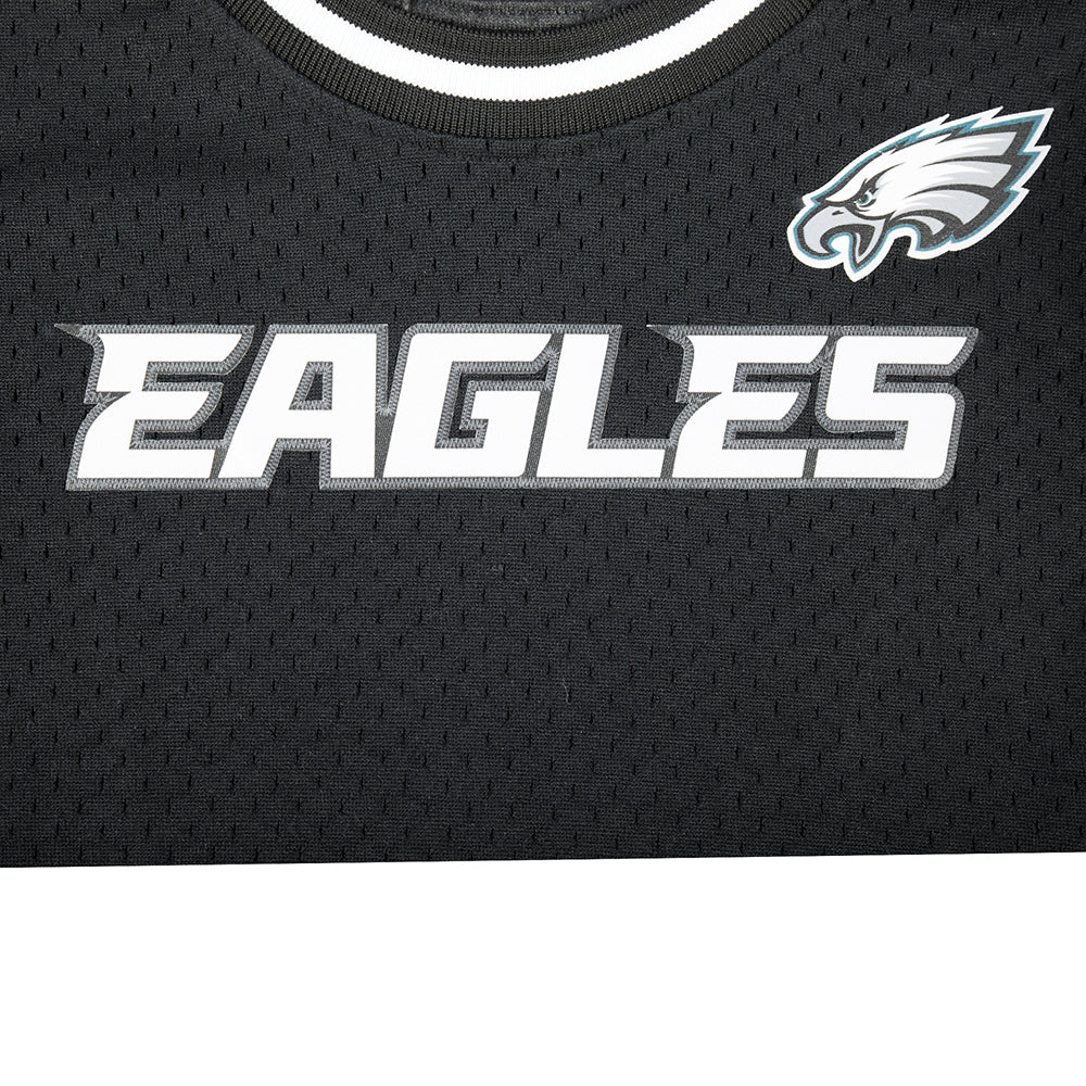 NFL PHILADELPHIA EAGLES CLASSIC LITTLE BOYS SHORT SLEEVE MESH TEE (BLACK) - Image 12