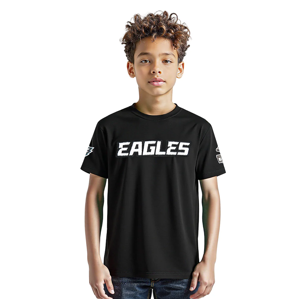 NFL PHILADELPHIA EAGLES CLASSIC LITTLE BOYS SHORT SLEEVE TEE (BLACK) - Image 9