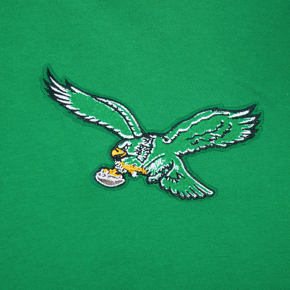 NFL PHILADELPHIA EAGLES RETRO CLASSICS LITTLE BOY'S RIB FLEECE PO HOODIE (KELLY GREEN) - Image 6