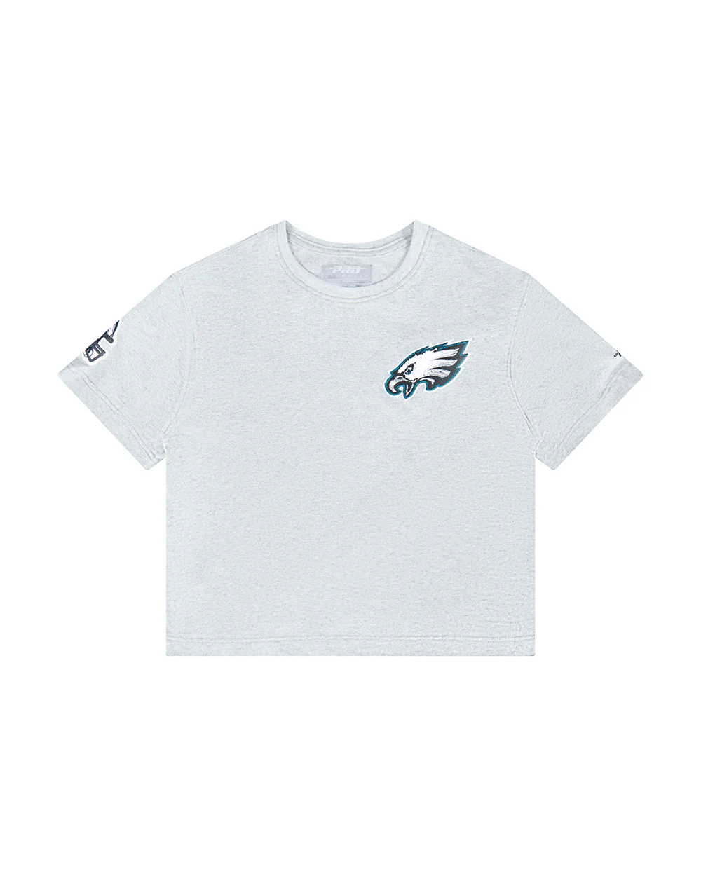 NFL PHILADELPHIA EAGLES CLASSIC LITTLE GIRL'S SS BOXY TEE (HEATHER GREY) - Image 3