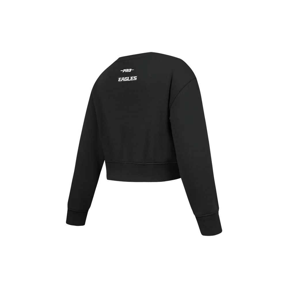 NFL PHILADELPHIA EAGLES CLASSIC LITTLE GIRL'S FLC CREWNECK (BLACK) - Image 4