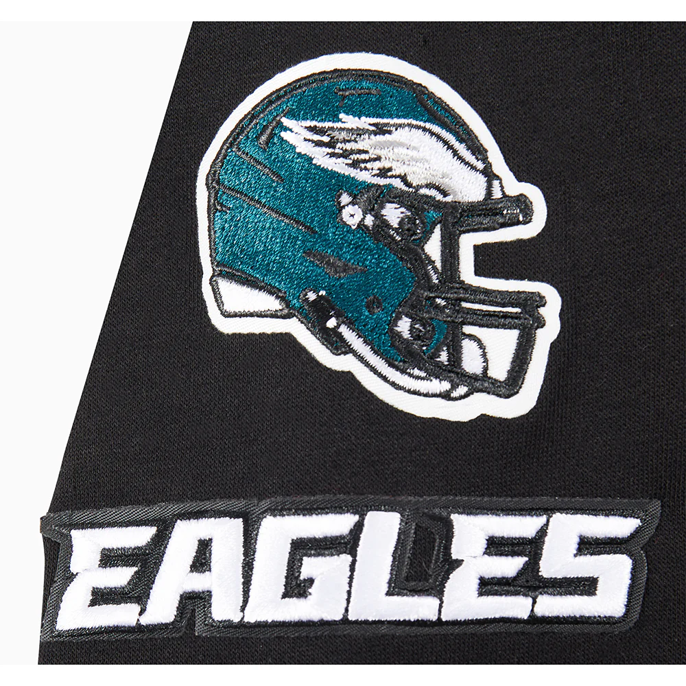 NFL PHILADELPHIA EAGLES CLASSIC LITTLE GIRLS  FLEECE FULL ZIP HOODIE (BLACK) - Image 7