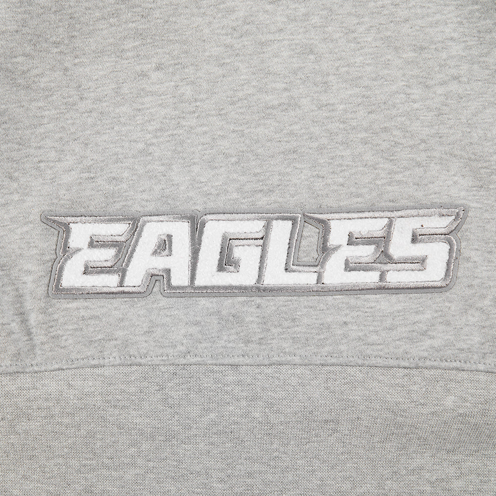 NFL PHILADELPHIA EAGLES CLASSIC LITTLE GIRL'S FLC FZ HOODIE (HEATHER GREY) - Image 5