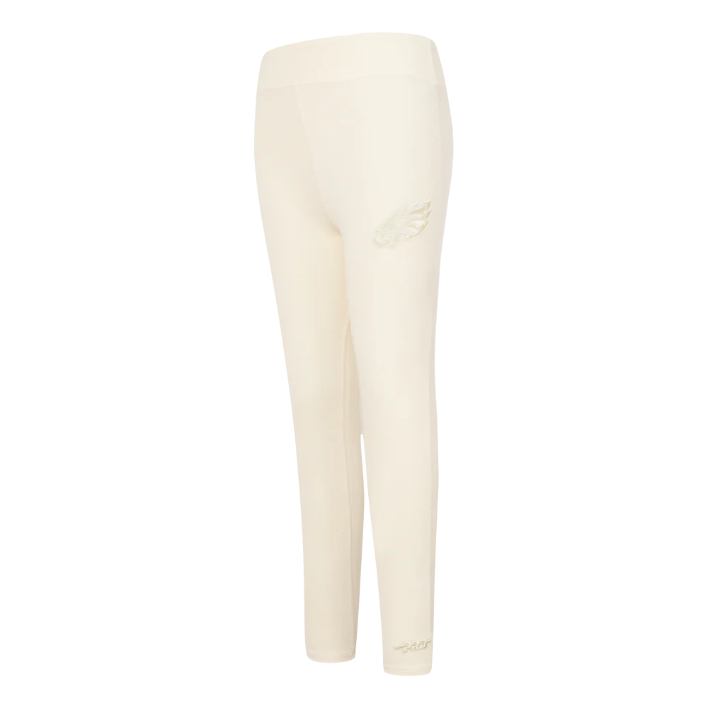 NFL PHILADELPHIA EAGLES NEUTRAL LITTLE GIRLS LEGGING (EGGSHELL)