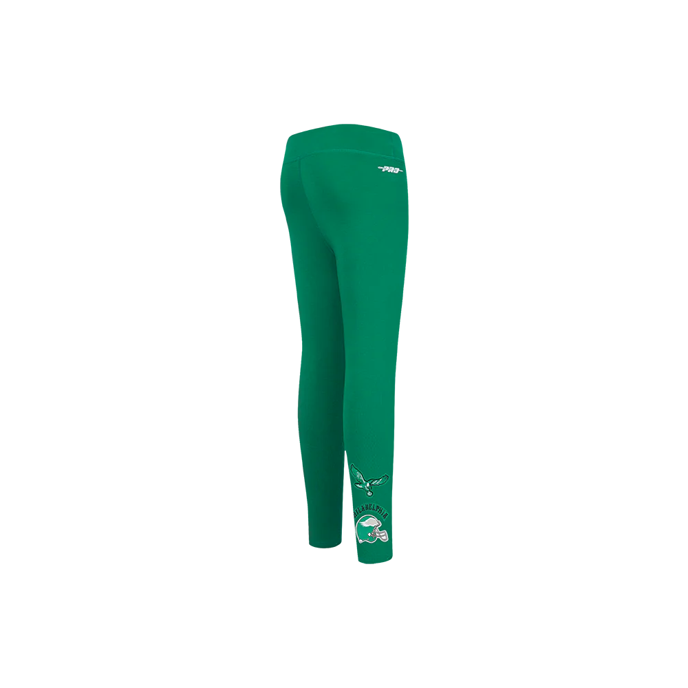 NFL PHILADELPHIA EAGLES RETRO CLASSIC LITTLE GIRLS LEGGING (KELLY GREEN) - Image 3