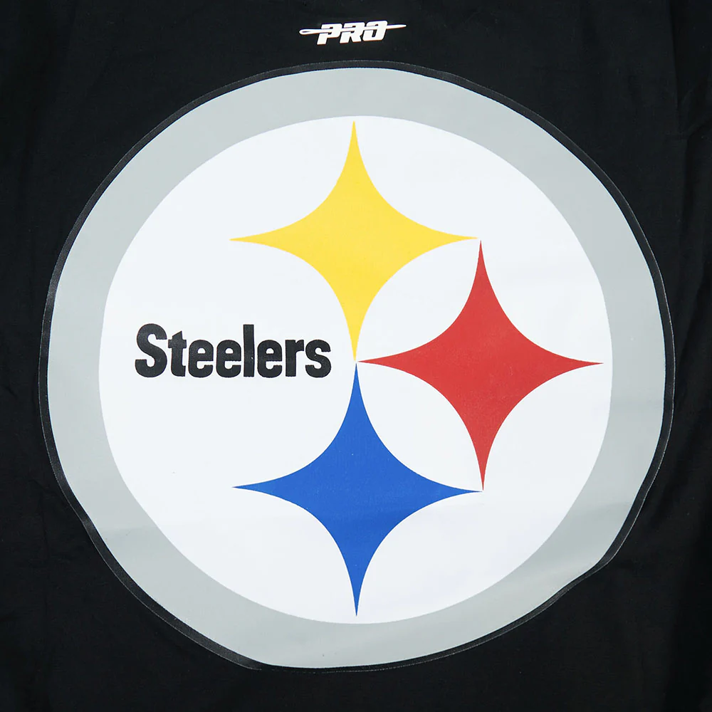 NFL PITTSBURGH STEELERS CLASSIC MESH STRIPED MEN'S TEE (BLACK/YELLOW) - Image 8