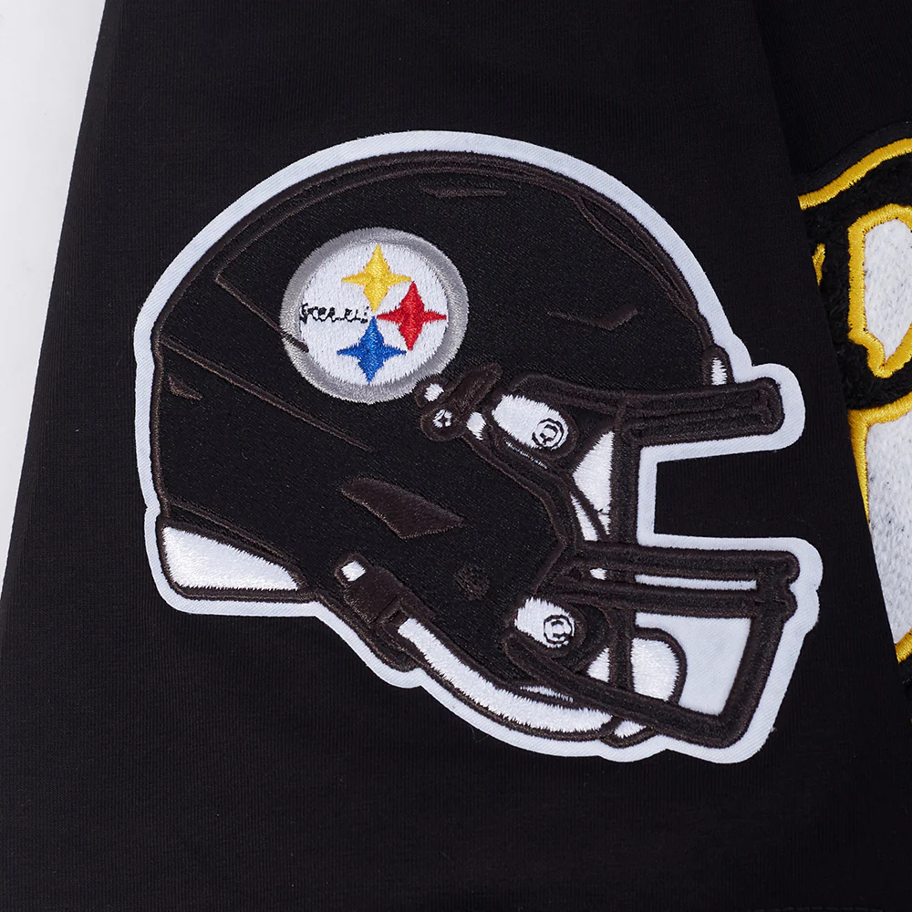 NFL PITTSBURGH STEELERS SCRIPT TAIL MEN'S SJ TEE (BLACK) - Image 5