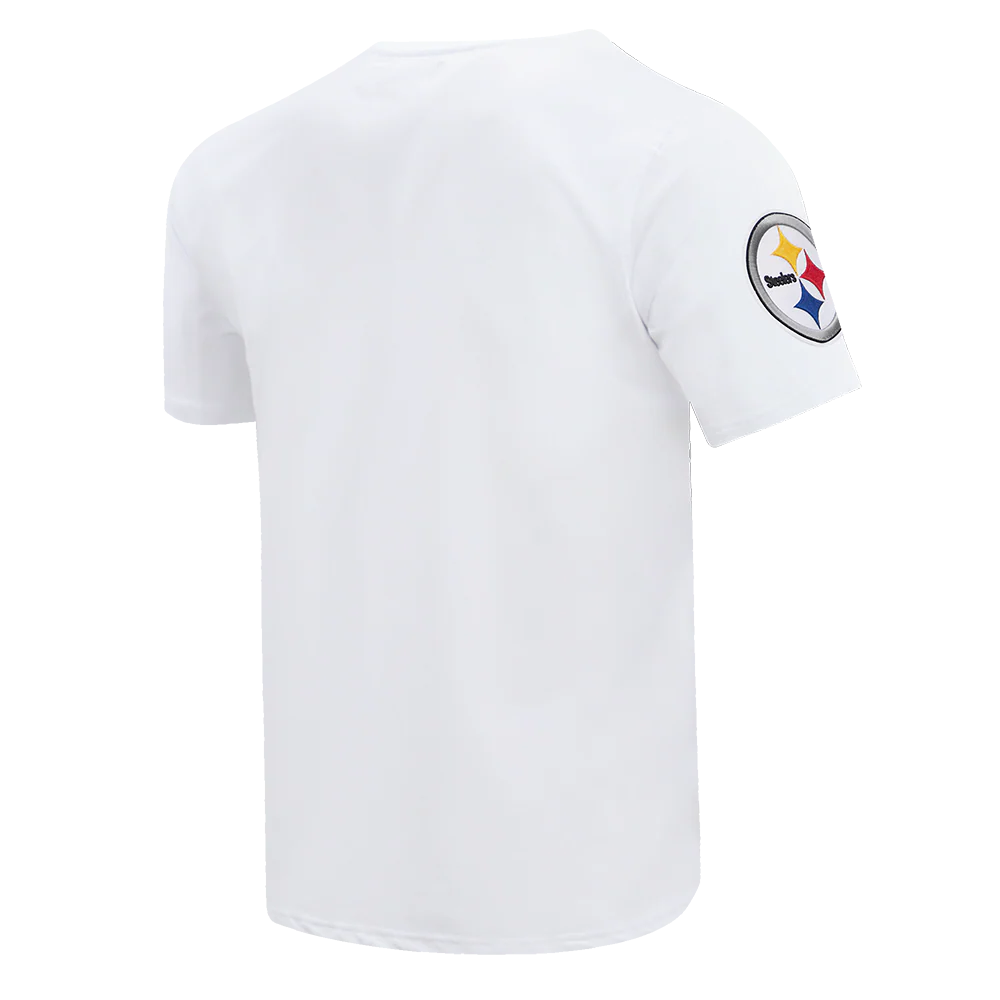 NFL PITTSBURGH STEELERS CLASSIC CHENILLE MEN'S TEE (WHITE) - Image 4