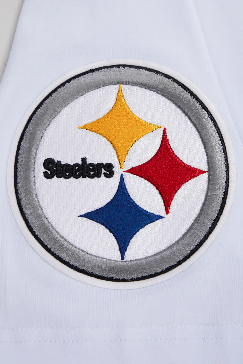 NFL PITTSBURGH STEELERS CLASSIC CHENILLE MEN'S TEE (WHITE) - Image 5