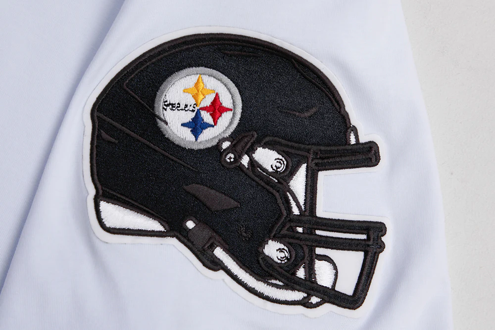NFL PITTSBURGH STEELERS CLASSIC CHENILLE MEN'S TEE (WHITE) - Image 7