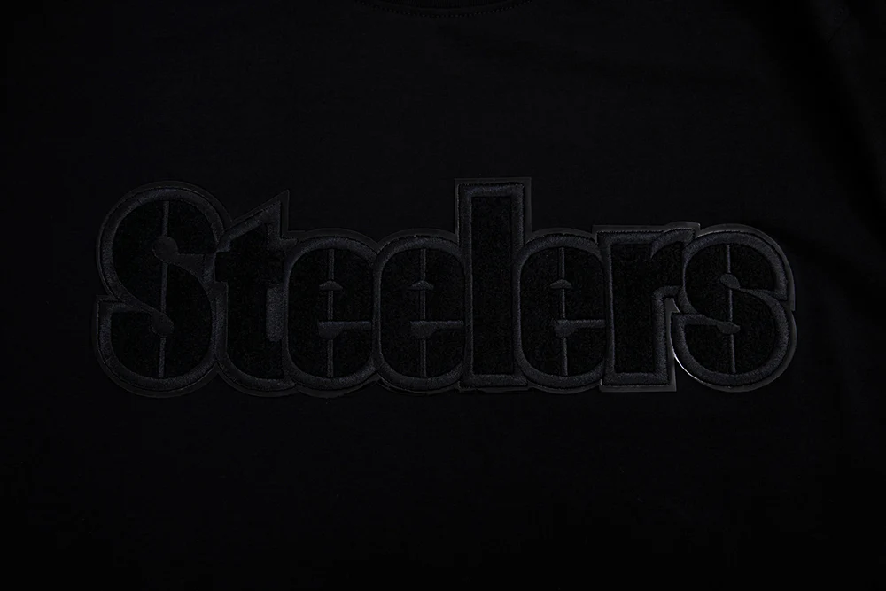 NFL PITTSBURGH STEELERS TRIPLE BLACK MEN'S   TEE (TRIPLE BLACK) - Image 5