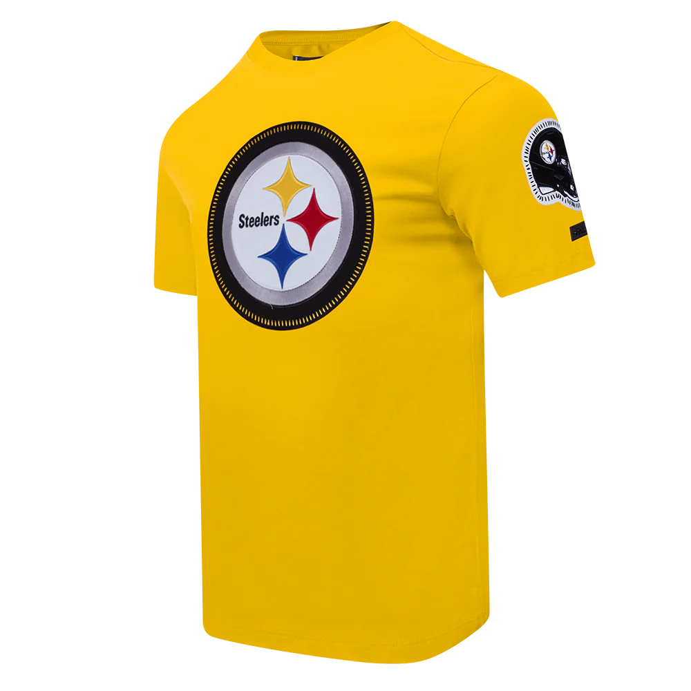 NFL PITTSBURGH STEELERS DIY PICK STITCH MEN'S SINGLE JERSEY TEE (YELLOW) - Image 2